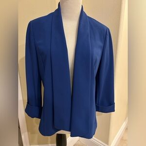 Anne Klein Chic Royal Blue Women's Blazer Medium